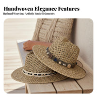 Cowboy Hat, Ecuadorian Fedora, Frontier Style, Millennial Y2K Sweet Cool, Jazz Straw Hat, Holiday Accessory, Autumn Design