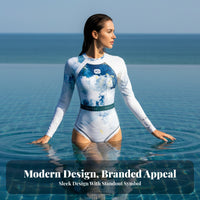 Women's Long Sleeve One-Piece Swimsuit, Slimming, For Diving & Snorkeling
