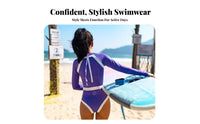 Women's Long Sleeve One-Piece Swimsuit, Slimming, For Diving & Snorkeling
