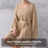 Women's Beach Shawl Long Sleeve Top, Summer Relaxed Comfortable