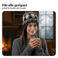 Knitted Winter Hat, Windproof Warm Ski Beanie for Men & Women, Fashion Braided Design, Random Color