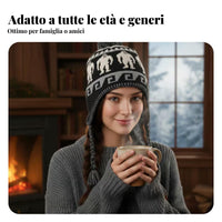 Knitted Winter Hat, Windproof Warm Ski Beanie for Men & Women, Fashion Braided Design, Random Color