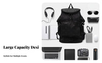 Travel Backpack, Winter Black Large Capacity Multi-Functional Women's Bag, Stylish Shoulder Bag