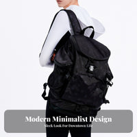 Travel Backpack, Winter Black Large Capacity Multi-Functional Women's Bag, Stylish Shoulder Bag