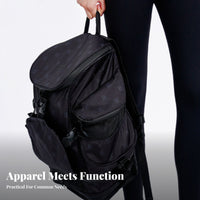Travel Backpack, Winter Black Large Capacity Multi-Functional Women's Bag, Stylish Shoulder Bag