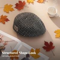Cloche Hat for Women, Stylish Structured Cap, Breathable, Autumn Painter Style