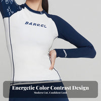 Women's Rash Guard Swimsuit, Long Sleeve, Sun Protection, Quick Dry, Two Piece, Surfing, Snorkeling, Holiday