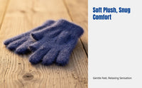 Thick Fleece Fingerless Gloves, Winter, Student Writing, Screen-Compatible, Kids