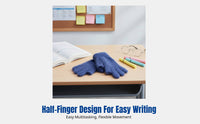 Thick Fleece Fingerless Gloves, Winter, Student Writing, Screen-Compatible, Kids