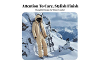 Winter Ski Apparel for Men and Women, Snowboarding Suit Set, Hooded Jacket, Ski Bibs