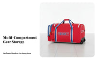 Ice Sports Gear Bag, Protective Equipment Storage, Wheeled Trolley, Automatic Standing, Youth & Adult