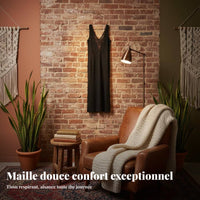 Women's Beach Dress, Black Knit, Greek Inspired, Summer, Sleeveless, Relaxed