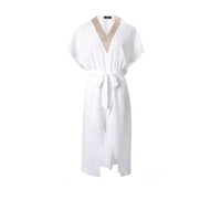 Lace V-Neck Dress, Summer Relaxed, Split Hem, Stylish Women, European