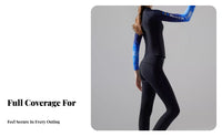 Women's Two-Piece Rash Guard Swimsuit, Sun Protection, Long Sleeve & Pants, Modest Beachwear, Diving