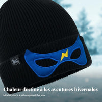 Kids Winter Neck Gaiter, Knitted Fleece, Outdoor Cycling, Breathable, Thermal, Random Color