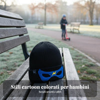 Kids Winter Neck Gaiter, Knitted Fleece, Outdoor Cycling, Breathable, Thermal, Random Color