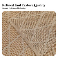Relaxed Knit Long Sleeve Top, Women's Beachwear, Summer Gold