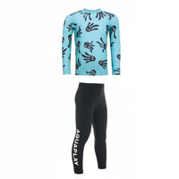 Children's Long Sleeve Swimwear, Sun Protection, Quick Dry