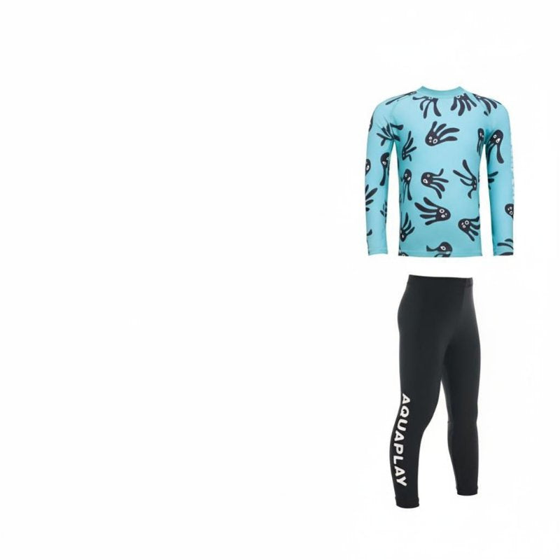 Children's Long Sleeve Swimwear, Sun Protection, Quick Dry