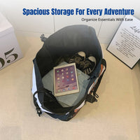 Large Capacity Crossbody Bag, Multifunctional Sports Gym Duffel, Ski Gear, Hand-Carry Travel Luggage