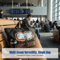 Large Capacity Crossbody Bag, Multifunctional Sports Gym Duffel, Ski Gear, Hand-Carry Travel Luggage