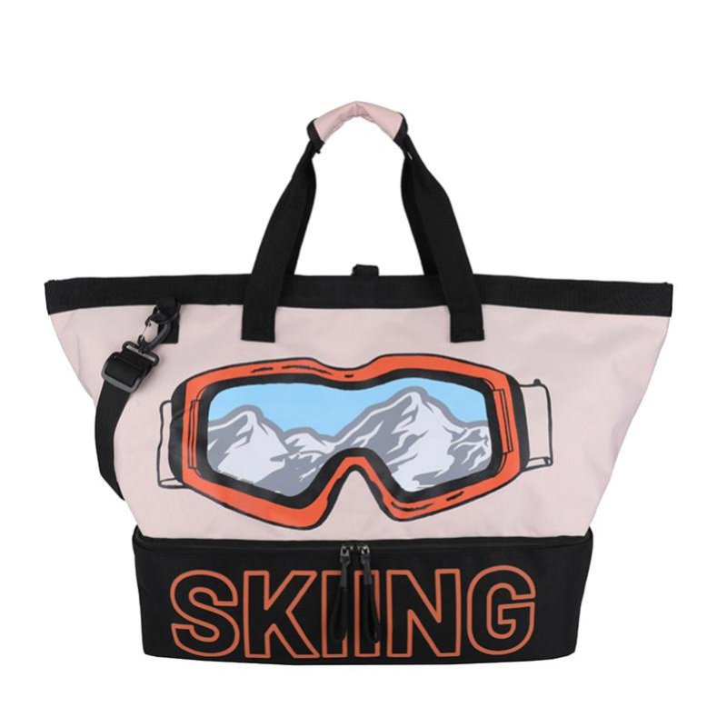Large Capacity Crossbody Bag, Multifunctional Sports Gym Duffel, Ski Gear, Hand-Carry Travel Luggage