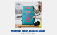 Large Capacity Travel Backpack, Outdoor Sports Skating Bag, Waterproof Snowboard Backpack, Urban Chic, Unisex