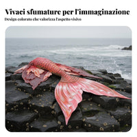 Mermaid Tail Swimsuit, Fish Skin, Underwater Performance Costume