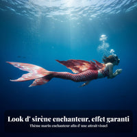 Mermaid Tail Swimsuit, Fish Skin, Underwater Performance Costume