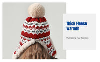 Faux Plush Ushanka, Warm Earflap Hat, Outdoor Winter Cycling Cap