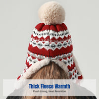 Faux Plush Ushanka, Warm Earflap Hat, Outdoor Winter Cycling Cap