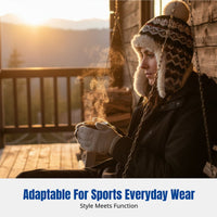 Faux Plush Ushanka, Warm Earflap Hat, Outdoor Winter Cycling Cap