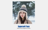 Faux Plush Ushanka, Warm Earflap Hat, Outdoor Winter Cycling Cap