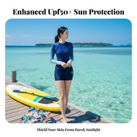 Long Sleeve Diving Suit Women's Two-Piece Swimsuit Sun Protection Quick Dry Warm Rash Guard