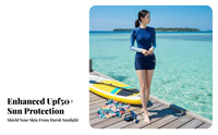 Long Sleeve Diving Suit Women's Two-Piece Swimsuit Sun Protection Quick Dry Warm Rash Guard