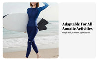 Long Sleeve Diving Suit Women's Two-Piece Swimsuit Sun Protection Quick Dry Warm Rash Guard
