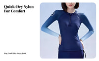 Long Sleeve Diving Suit Women's Two-Piece Swimsuit Sun Protection Quick Dry Warm Rash Guard