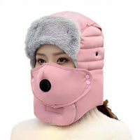 Windproof Ushanka Hat, Winter Warm Earflap, Skiing & Cycling, Unisex, Protective Goggles