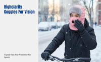 Windproof Ushanka Hat, Winter Warm Earflap, Skiing & Cycling, Unisex, Protective Goggles