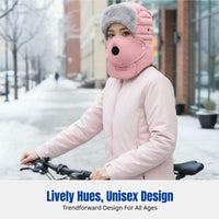 Windproof Ushanka Hat, Winter Warm Earflap, Skiing & Cycling, Unisex, Protective Goggles