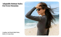 Women Sun Protection Swimsuit, Long Sleeve Rash Guard, Quick Dry, Surfing, Modest Swimwear