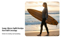 Women Sun Protection Swimsuit, Long Sleeve Rash Guard, Quick Dry, Surfing, Modest Swimwear