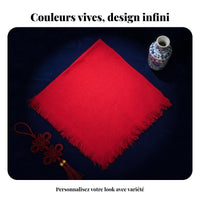 Women's Embroidered Headscarf, Square Scarf, Warm, Windproof, Ethnic Style