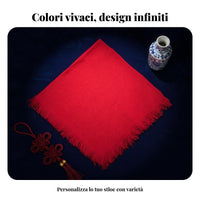 Women's Embroidered Headscarf, Square Scarf, Warm, Windproof, Ethnic Style