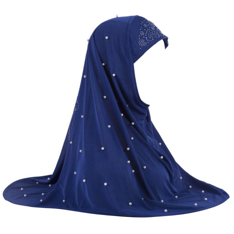 Malaysian Hijab, Crystal Linen, Bead Decor, Prayer Scarf, Women, H016