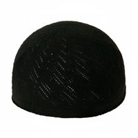 Ethnic Mesh Head Cap, Knitted Prayer Hat, Breathable Adjustable Men