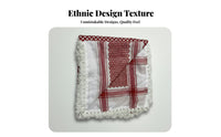 Ethnic Men's Headscarf, Embroidered Cotton Blend, Arab Design, Prayer Cap