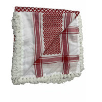Ethnic Men's Headscarf, Embroidered Cotton Blend, Arab Design, Prayer Cap