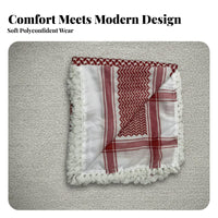 Ethnic Men's Headscarf, Embroidered Cotton Blend, Arab Design, Prayer Cap