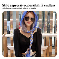 Gradient Dyed Turban Hat, Handwoven Ethnic Headscarf, Women, Multi-Design